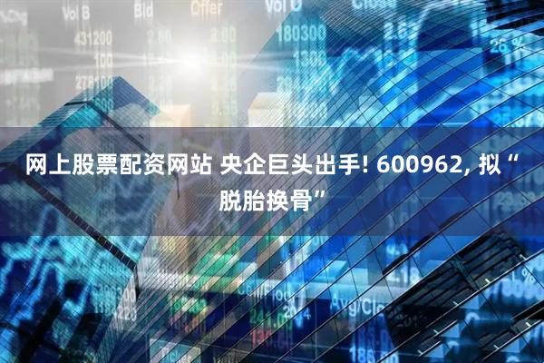网上股票配资网站 央企巨头出手! 600962, 拟“脱胎换骨”