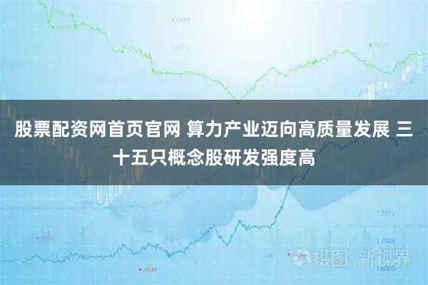 股票配资网首页官网 算力产业迈向高质量发展 三十五只概念股研发强度高